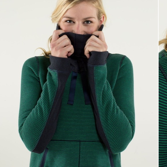 Lululemon- Avenue Pullover- GreenBean/Inkwell- ~Sz 12 (No Size Dot) - Picture 10 of 17